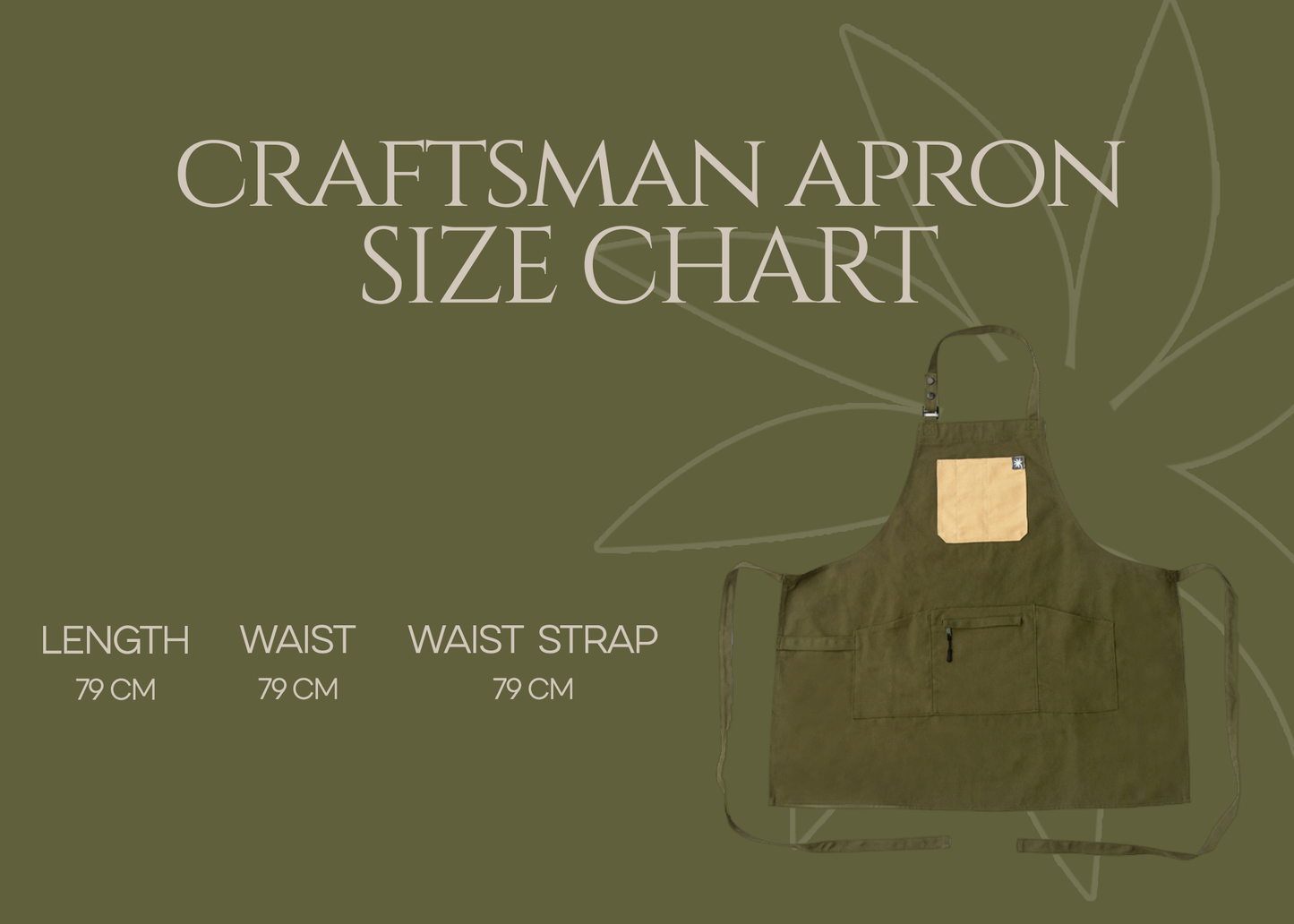 CRAFTSMAN APRON in Anahaw Green